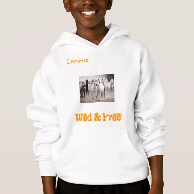 PEACE LOVE AND HORSES HOODIE (Front)