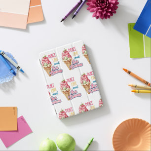 peace love and ice cream iPad mini cover