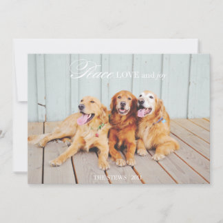 Peace, Love and Joy Card