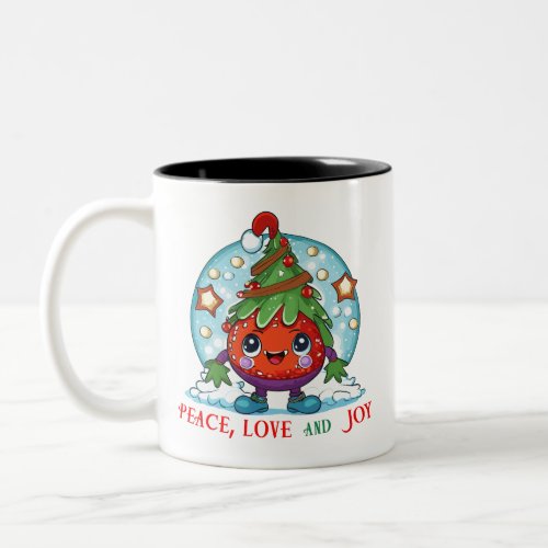 Peace love and joy Happy Dragon Ball Two_Tone Coffee Mug