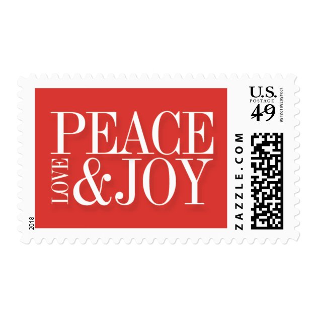 Peace Love And Joy Holiday Stamps
