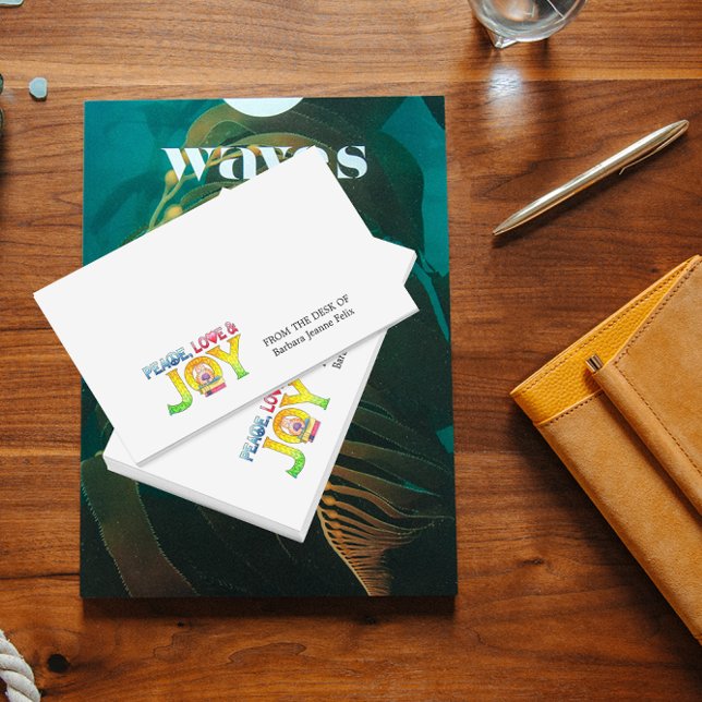 Peace, Love and Joy Kitty with Books  Post-it Notes (Creator Uploaded)