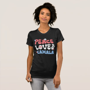 Peace Love and Kamala Harris 2024 T-Shirt