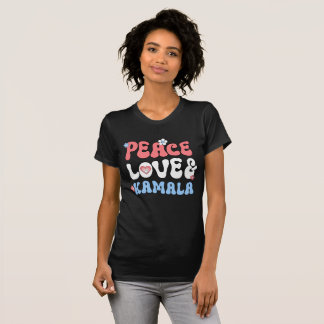 Peace Love and Kamala Harris 2024 T-Shirt