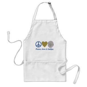 Peace, Love and Latkes Hanukkah Tees and Gifts Adult Apron