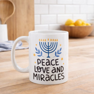 Peace Love and Miracles Jewish Holiday Gift Cup