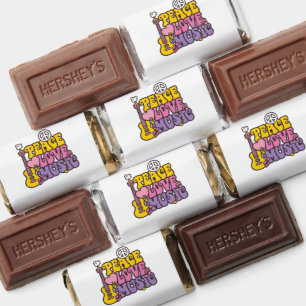 Peace, Love, And Music Chocolates Hershey's Miniatures