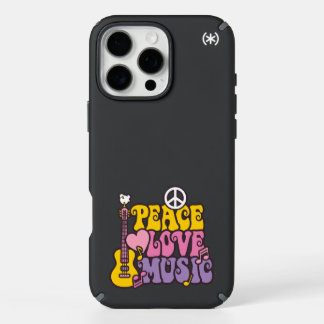 Peace, Love, And Music iPhone Case
