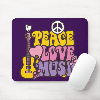 Peace, Love, And Music Mouse Pad