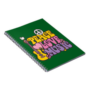 Peace, Love, And Music Photo Notebook