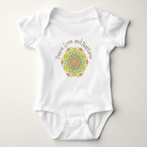 Peace Love and Naptime Mandala Classic Toddler Baby Bodysuit