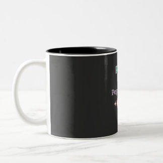 Peace, Love and Peppermint Two-Tone Coffee Mug