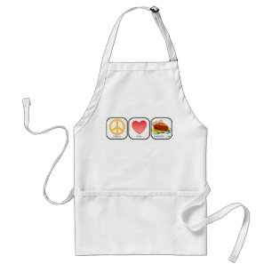 Peace, Love and Pumpkin Pie Adult Apron