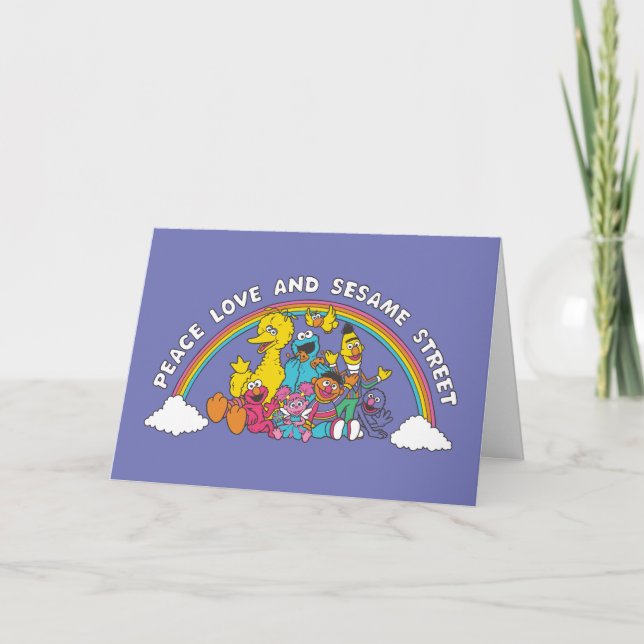 Peace, Love and Sesame Street Card (Front)
