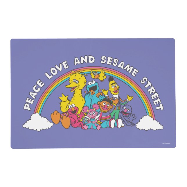 Peace, Love and Sesame Street Placemat (Front)