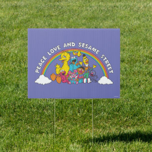Peace, Love and Sesame Street Sign