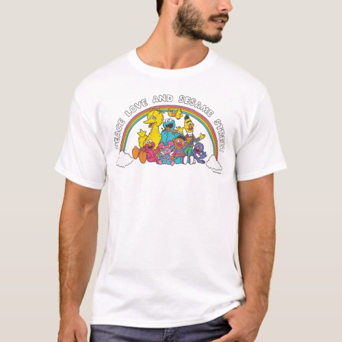 Peace Love and Sesame Street T_Shirt
