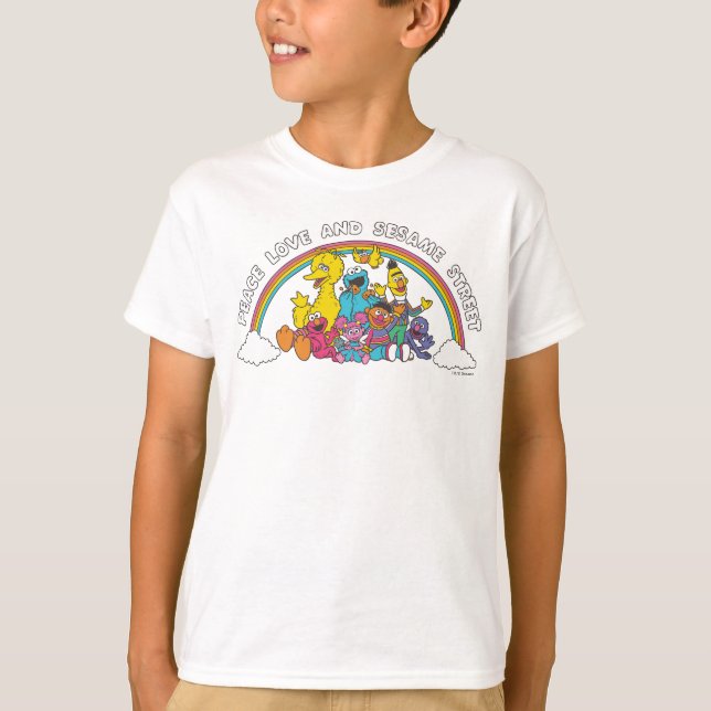 Peace, Love and Sesame Street T-Shirt (Front)