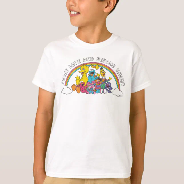Peace, Love and Sesame Street T-Shirt | Zazzle