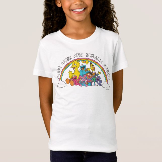 Peace, Love and Sesame Street T-Shirt (Front)