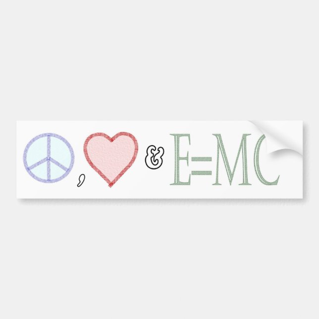 Peace, Love and Understanding Bumper Sticker (Front)