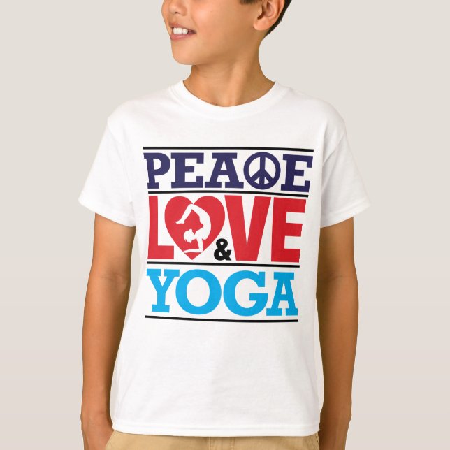 Peace, Love and Yoga Shirt (Front)