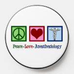 Peace Love Anesthesiology Cute Anesthesiologist PopSocket