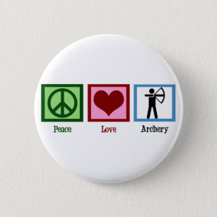 Peace Love Archery Button