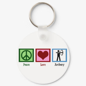 Peace Love Archery Keychain
