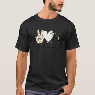 Peace Love Archery Peace Hand Sign Archery T-Shirt