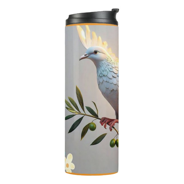 "Peace Love Art Expression" Thermal Tumbler (Rotated Left)