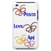 peace love art iPod Case-Mate case (Back)