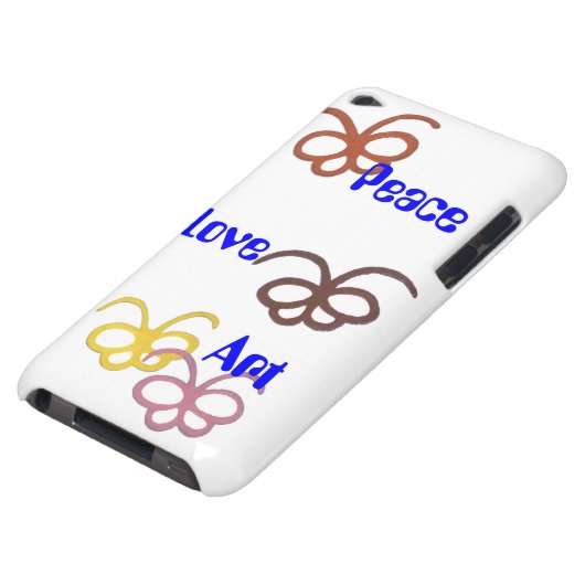peace love art iPod Case-Mate case (Bottom)