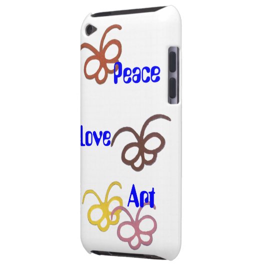 peace love art iPod Case-Mate case (Back Left)