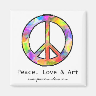 Peace, Love & Art Magnet