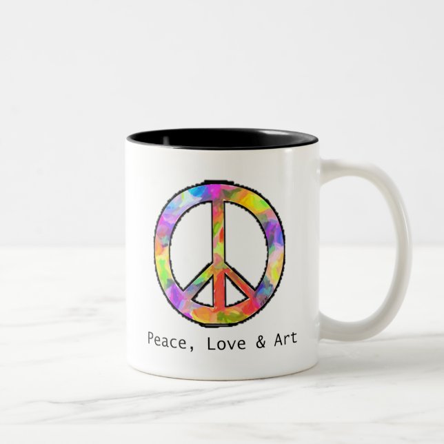 Peace, Love & Art Mug (Right)