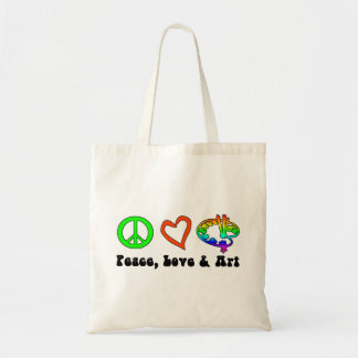 Peace, Love & Art Signs Bag