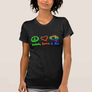 Peace, Love & Art Signs Dark T-shirt