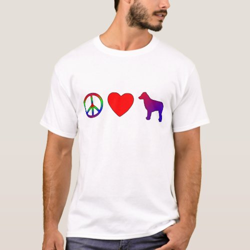 Peace Love Australian Shepherds T_Shirt
