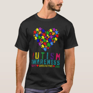 Peace Love Autism Awareness Pop It Fidget Toy Auti T-Shirt