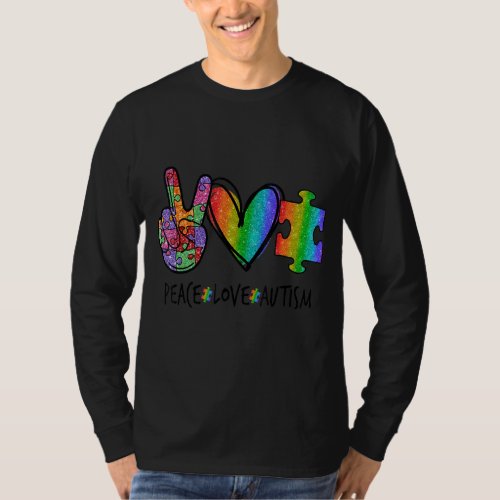 Peace Love Autism Essential T_Shirt