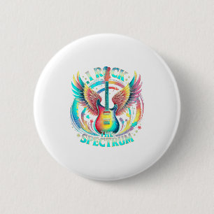 Peace Love Autism World Tour Rock The Spectrum Adv Button