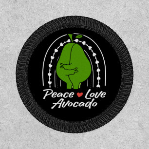 Peace Love Avocado Funny Retro Avocado Fruit Lover Patch