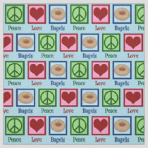 Peace Love Bagels Fabric