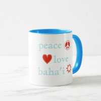 Peace Love Bahai Nine-pointed Star  Bahá'ís Faith