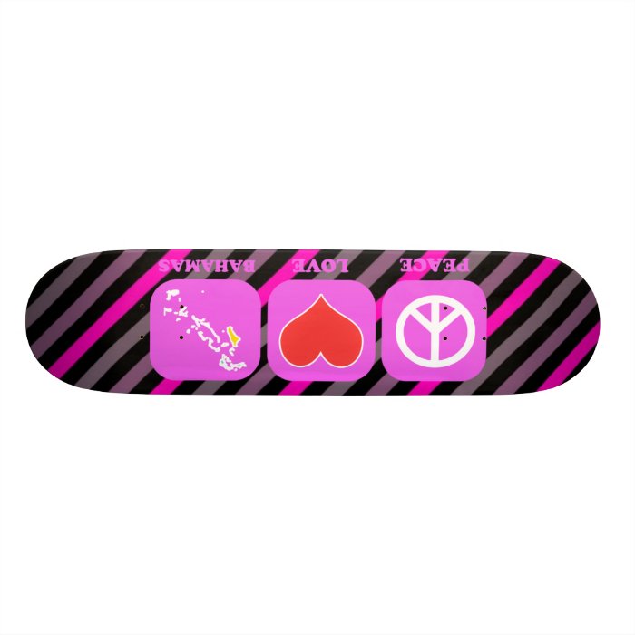 Peace Love Bahamas Custom Skateboard