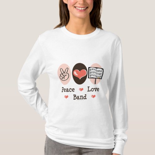 Peace Love Band Long Sleeve Tee