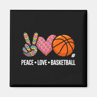 Peace Love Basball 1 Magnet
