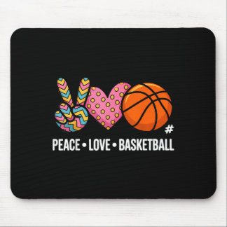 Peace Love Basball 1 Mouse Pad