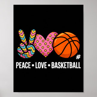 Peace Love Basball 1 Poster